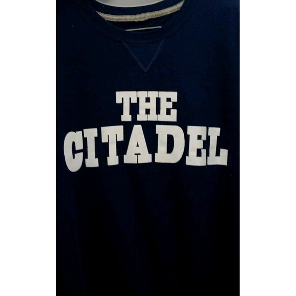 Russell Athletic The Citadel Sweatshirt Men’s XXL Navy Blue Y2K Vintage EUC - Picture 2 of 5